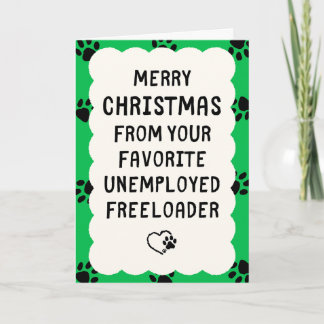 Favoriete werkloze profiteur Kerstmis Kaart