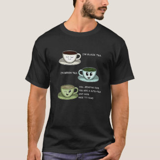 Favoriete zwarte thea Love Women Refreshing Drink T-shirt