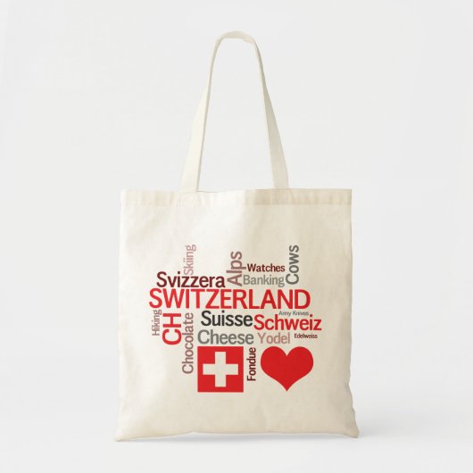 Favoriete Zwitserse dingen - Ik hou van Zwitserlan Tote Bag (Voorkant)