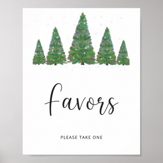 Favoris de Noël Evergreen Affiche (Devant)