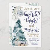 Favoris Fête Invitation (Devant / Derrière)