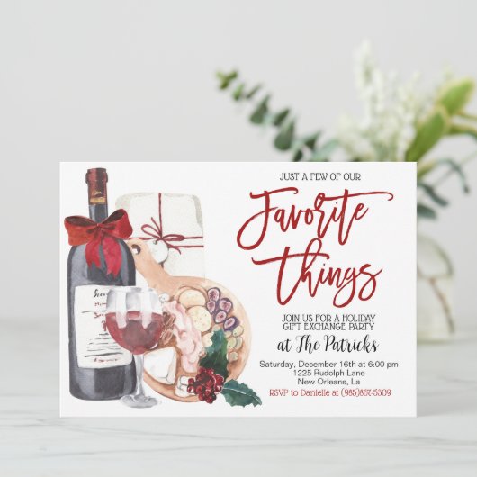 Favoris Fête Invitation (Debout devant)