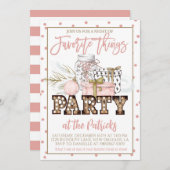 Favoris Fête Invitation (Devant / Derrière)