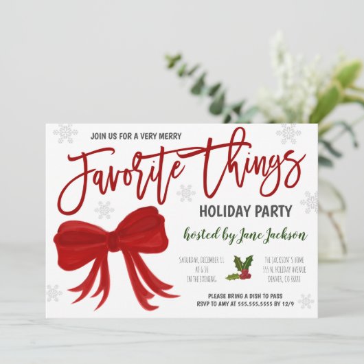 Favoris Fête Invitation (Debout devant)