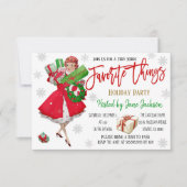 Favoris Noël Fête Invitation (Devant)