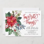 Favoris Noël Invitation (Devant)