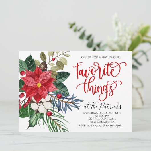 Favoris Noël Invitation (Debout devant)