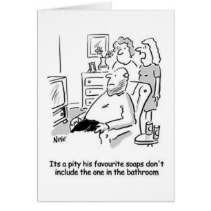 Favoris TV Soaps Funny Cartoon Carte de voeux