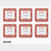 Favoriser Étiquette Sticker Christmas Cookie Excha (Feuille)