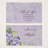 Favoriser les cartes-cadeaux - Mariage d'Hydrangea (Devant & derrière)