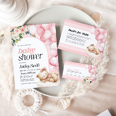 Favoriser les étiquettes Baby shower rose