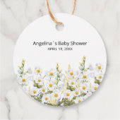 Favoriser les étiquettes Baby shower vers (Dos)