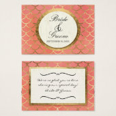 Favoriser les étiquettes cadeaux Art Déco Shell Fa (Devant & derrière)