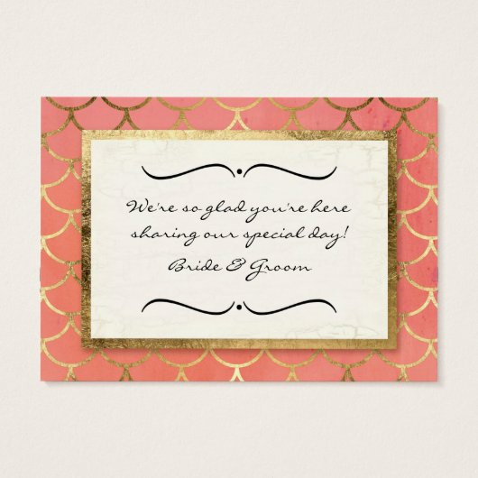 Favoriser les étiquettes cadeaux Art Déco Shell Fa (Dos)