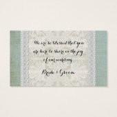 Favoriser les étiquettes cadeaux Dentelle rustique (Dos)