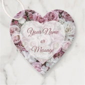 Favoriser les étiquettes - Collage Rose victorien (Devant)