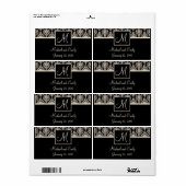 Favoriser les Étiquettes de mariage (Feuille entière)