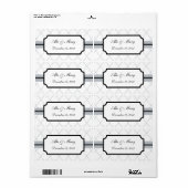 Favoriser les Étiquettes de mariage (Feuille entière)