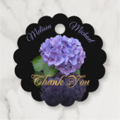 Favoriser les étiquettes élégantes hydrangées (Dos)