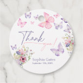 Favoriser les étiquettes Papillon Fleur sauvage Me (Dos)