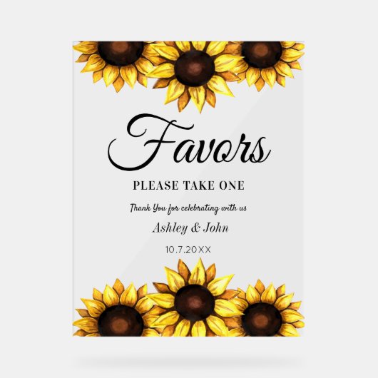 Favoriser les tournesols Mariages Jaune (Recto)