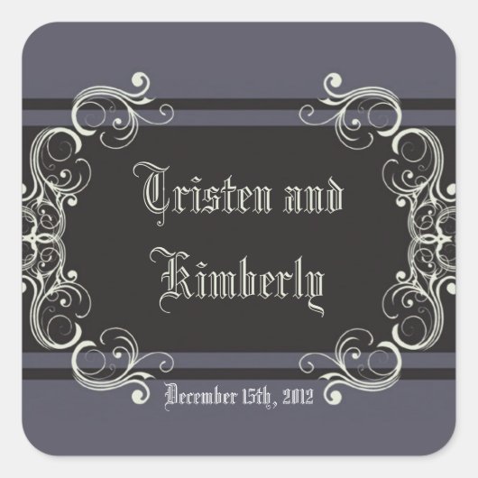 Favoriser Stickers Black Cravate Affair Filigree S (Devant)