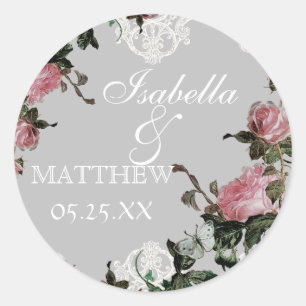 Favoriser Stickers Cadeaux ou Seals, Trellis Rose 