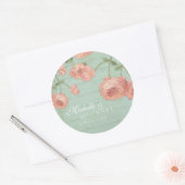 Favoriser Stickers Fête des mariées Blush Peach Ro (Enveloppe)