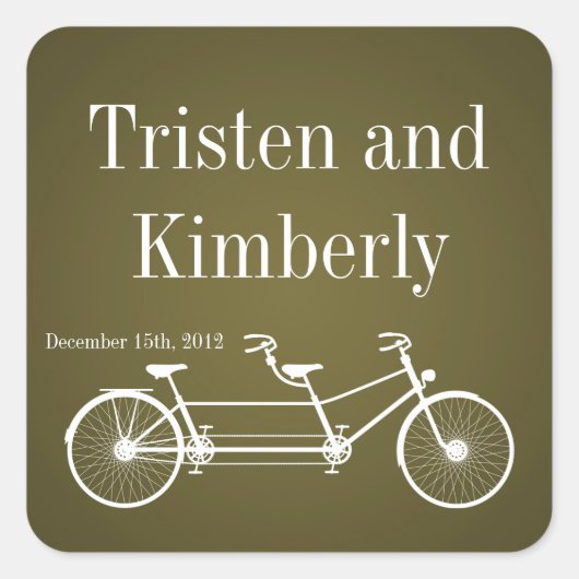 Favoriser Stickers Whimsical Brown Vélo double (Devant)