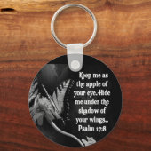 FAVORITE BIBLE SCRIPTURE PSALM 17:8 SLEUTELHANGER (Voorkant)