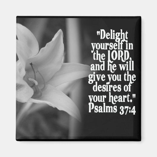 FAVORITE BIBLE SCRIPTURE PSALM 37:4 MAGNEET (Voorkant)