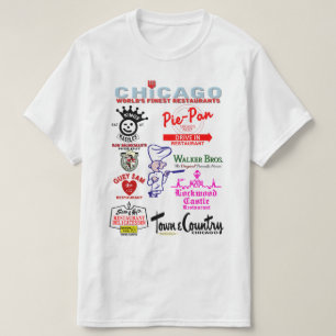 Favorite Chicagoland Restaurants, v3. T-shirt