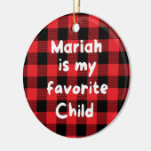 Favorite Child Name Keramisch Ornament (Links)