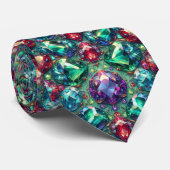 Favorite Colors Gemstone Pattern Stropdas (Opgerold)