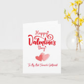 Favorite Girlfriend coeur de la carte de Saint Val (Fleur jaune)