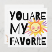 Favorite Person Card Feestdagenkaart (Voorkant / Achterkant)