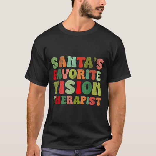 Favorite Therapist Vision Santa Team T-shirt (Voorkant)