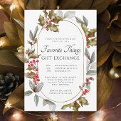 Favorite Things Elegant Botanical Gift Exchange Kaart