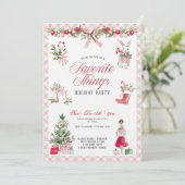 Favorite Things Festive Party Invitation (Debout devant)