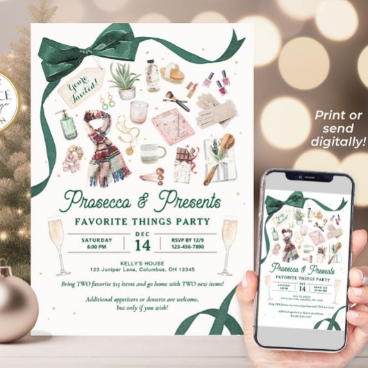 Favorite Things Invitation de la partie Poursuite