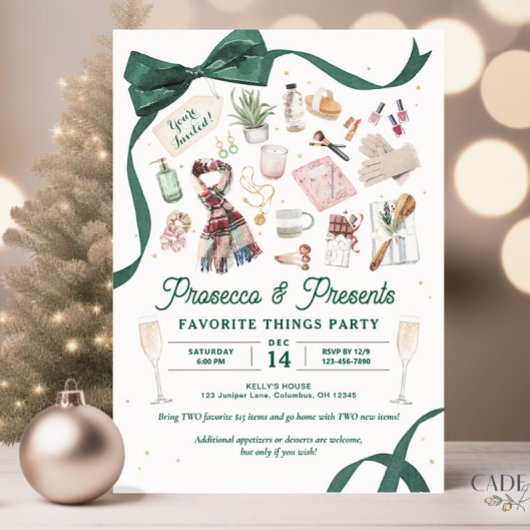 Favorite Things Invitation de la partie Poursuite