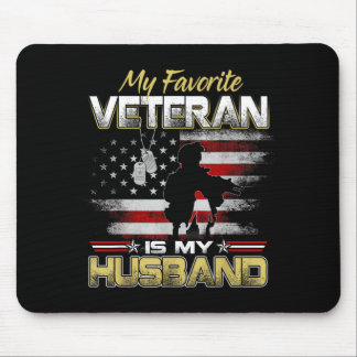Favorite veteran is husband boyfriend veterans day muismat