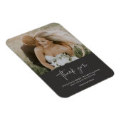 Favorite Wedding Day Photo Thank You Magnet (Côté Droit)