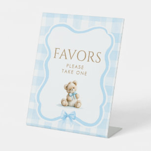 Favors Knuffel Beer Baby Shower Tafelbord Reclamebord Met Voetstuk