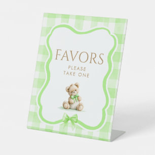 Favors Knuffel Teddybeer Baby Shower Tafelbord Reclamebord Met Voetstuk