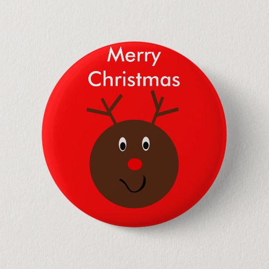 Favors met de Button van de kerstrendierpartij (Voorkant)