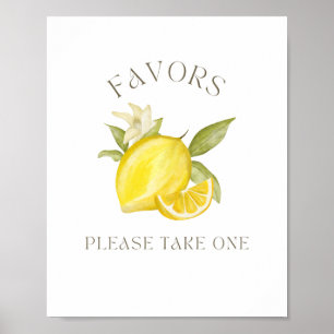 Favors Sign for Lemon-partij Poster