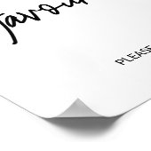 Favors Sign Poster (Hoek)