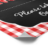 Favors Sign - Red Baby Q Poster (Hoek)