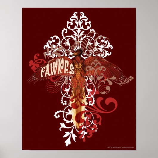 Fawkes Spread Wings Poster (Voorkant)